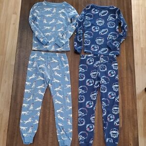 Kids Boys Football Theme Organic Cotton  Pajama Set - Size 8